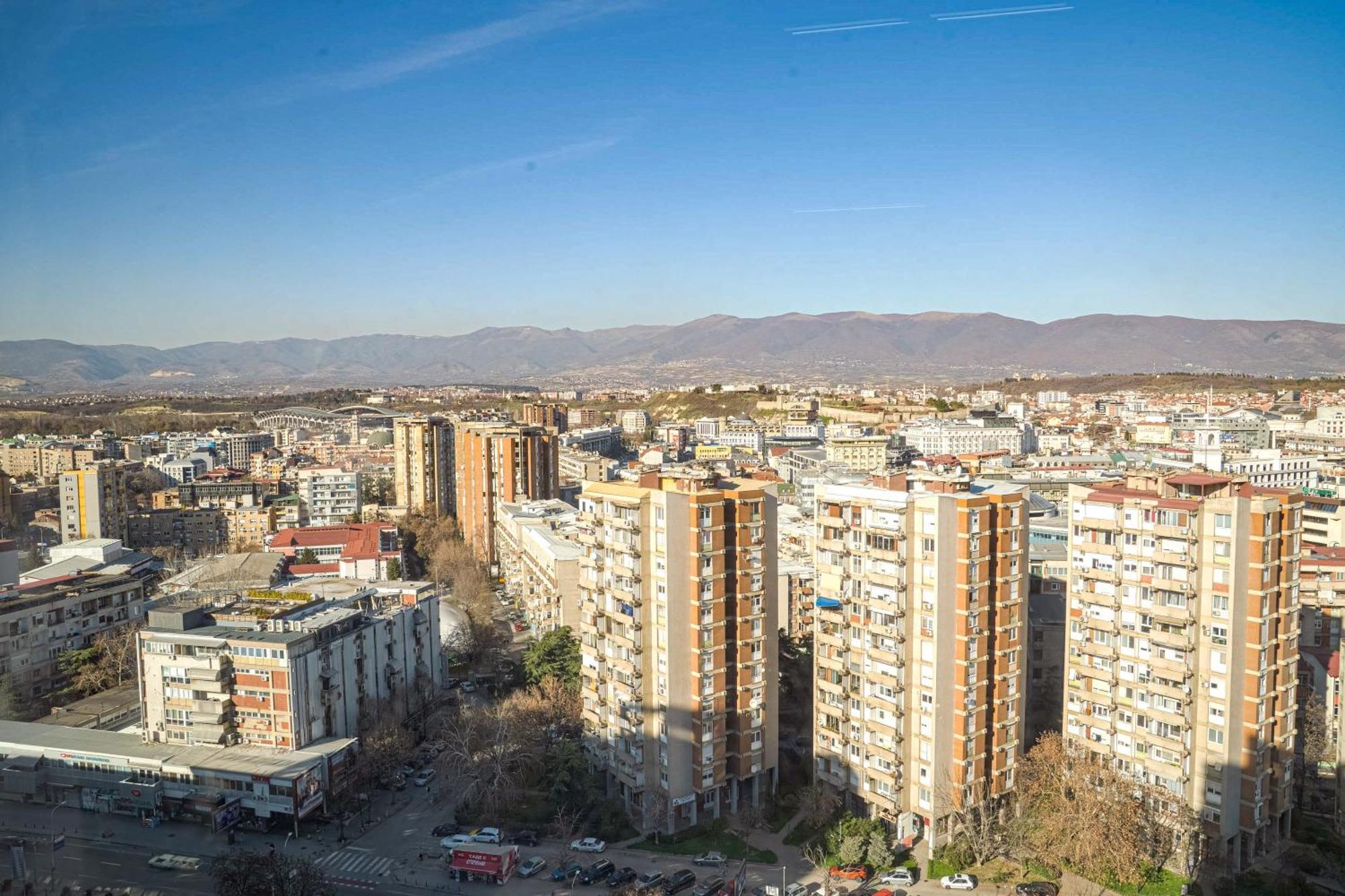 180° View Apartment In Diamond Building Скоп'є Екстер'єр фото